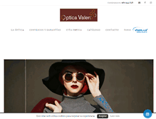 Tablet Screenshot of opticavalero.com